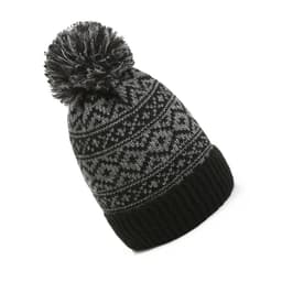 Stilig Akryl Strikkelue med Dusk - Varm Vinterlue Sort