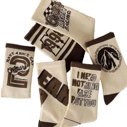 8-pack Sorterade Polyesterstrumpor - Bekväma och Snygga Designer