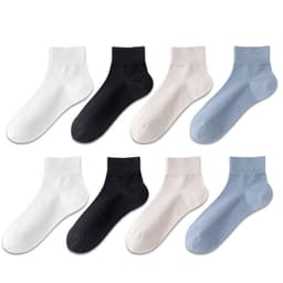 Saumattomat sukat - 4 paria Musta + vaaleanharmaa + tummanharmaa + laivastonsininen + khaki