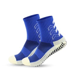 Sklisikre løpesokker med grep prikker (2 par) Blå