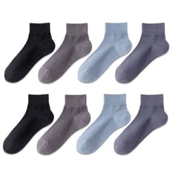 Saumattomat sukat - 4 paria Musta + Sininen