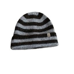 Raidallinen värilohko talvineulottu korvaläppähattu - lämmin ja tyylikäs Ruskea