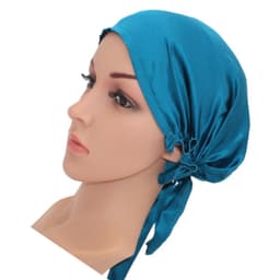 Sidenmössa för hårvård - Andningsbar och bekväm Marinblå