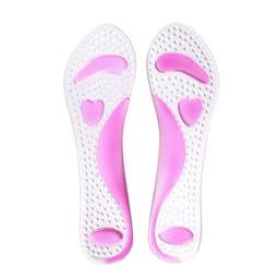 Fotbuestøtte 3/4 innleggssåler for flate føtter Rosa