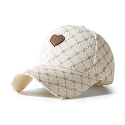 Trykt baseballkasket Hvid