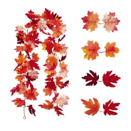 Kunstig Ahornblad Ranke Guirlande - Dobbeltsidet, 2-pak - Ideel til Bryllupper, Boligindretning & Fotografering