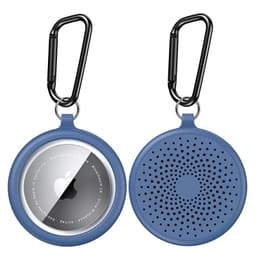 2 kpl TPU-suojakotelo yhteensopiva Apple AirTagin kanssa avaimenperäkoukulla Sininen