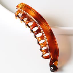 Banan Hårklämmor - 13cm, 2-pack Orange