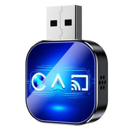 Q1AS Trådlös CarPlay/Android Auto Adapter: 3-i-1 Mirror Link Box för B
