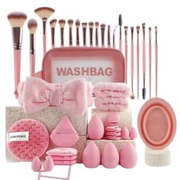 42-Delars Sminkborstset - Komplett Kosmetisk Borstkollektion för Perfe