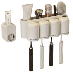 Reiätön hammasharjateline automaattisella hammastahnapuristimella - 4 paikkaa