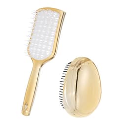 Hårborste Set med Högt Värde (2 st) - Uträtning & Skalpmassage Guld