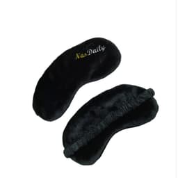 Dubbelsidig Plysch Sömnmask för Hemma och Resor - Mjuk, Varm och Bekvä