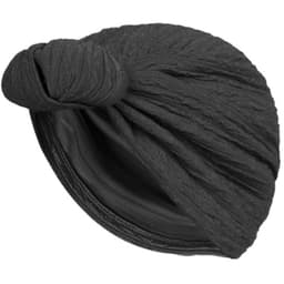 Turban hodesjal med trådhornknute Grå