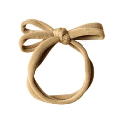 10 stk. hårstrikker med sommerfuglknute, svært elastiske hårbånd Kaki