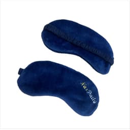 Pehmeä kaksipuolinen unimaski – peittävä, hengittävä ja lämmin koti- ja matkakäyttöön Sininen