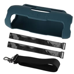 Silikonisuojakotelo yhteensopiva JBL Flip 7:n kanssa - iskunkestävä, kannettava kaiutinkotelo olkahihnalla Sininen