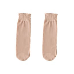 10 par gjennomsiktige damesokker med blonder Mørk beige