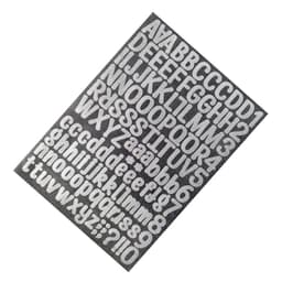 A4 Creative Party DIY -lahja värikkäät aakkos- ja numerotarrat Hopea