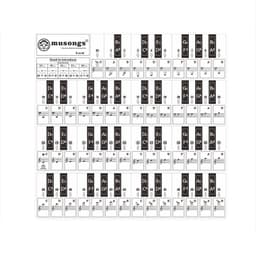 Klistremerker for pianolyd Svart + Hvit