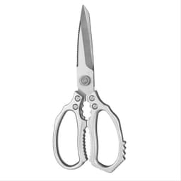 Multifunksjonell kjøkkensaks i rustfritt stål for kyllingbein - kraftig fjærkre saks Sølv