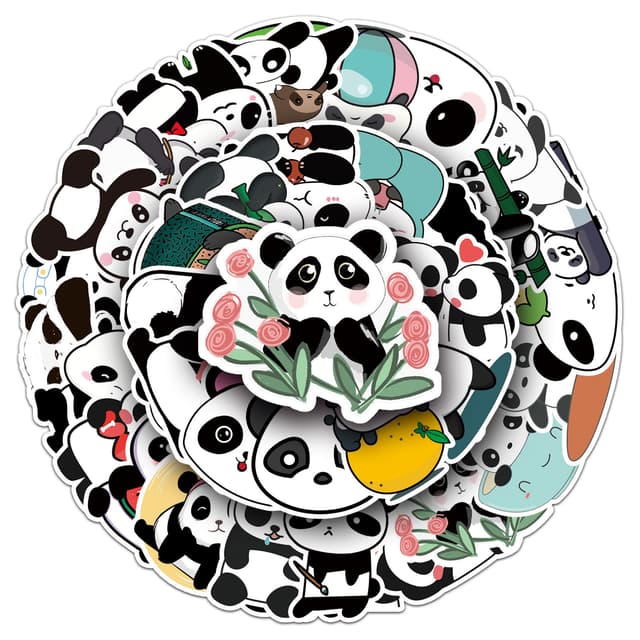 DIY Sticker Pack - 50 unikke designs Panda | Elgiganten