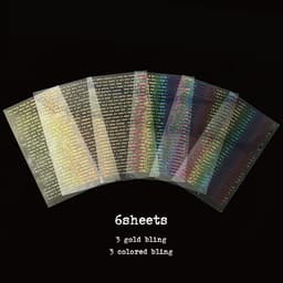 Fargerike dekorative klistremerker med engelsk tekst