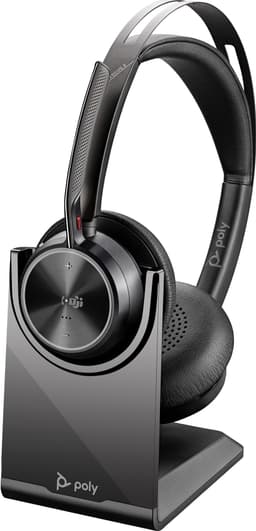 HP Poly Voyager Focus 2 trådløst headsett (med ladestativ)