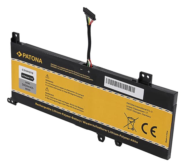 Batteri för Asus X412 C21N1818 C41N1715 B200-02760000 3800mAh