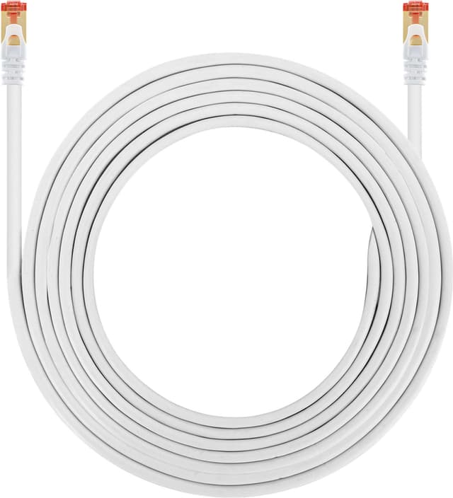 ESL CAT7 Gaming ethernet kabel (15m, hvid)