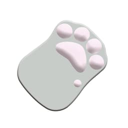 Söt musmatta med kattass och handledsstöd Grå