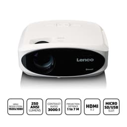 Lenco Full HD 1080P LCD-projektor med Bluetooth® Vit