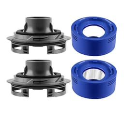 Motor Bakdeksel og Filter Erstatningssett Kompatibelt med Dyson V7 V8 (2 Bakfiltre + 2 Bakdeksler)