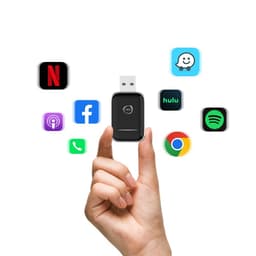 J10 2-i-1 Trådløs CarPlay og Android Auto Adapter - USB Dongle til 98% af biler