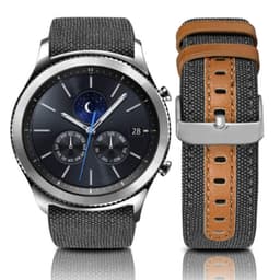Klokkerem i ekte skinn til Samsung Galaxy Watch 3 40mm 42mm Sort