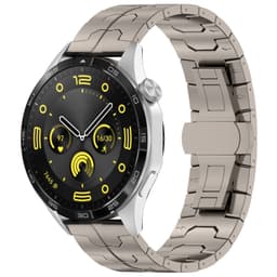 Titanium klockarmband för 22 mm Smartwatch Titan Fjärilslås