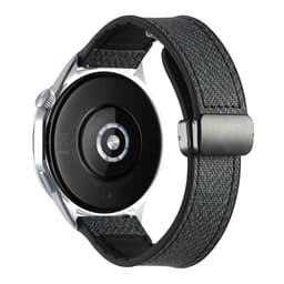 Stilrent 20mm Svart Denim Silikon Magnetiskt Klockarmband