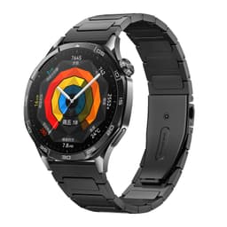 Premium 22mm svart titanlegering klokkereim - Universell passform