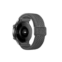 Nylon kellon ranneke mustalla soljella Harmaa 20 mm