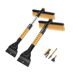 Multifunktionel udtrækkelig sneskovl til bil med isskraber og snebørste