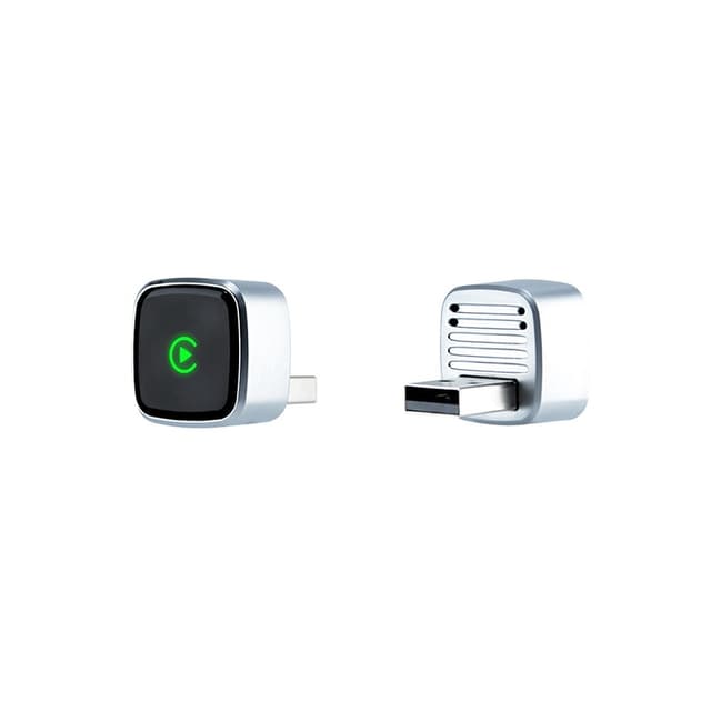 Trådlös CarPlay-adapter D07 - Svart - 2-i-1 CarPlay & Android Auto Box