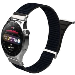 20 mm:n nailoninen kellon ranneke metallisoljella - kaksiosainen malli