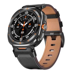 Aito nahkaranneke Samsung Watch 7 Ultralle (47 mm) Musta