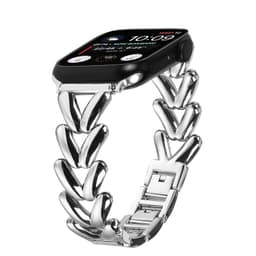 Klokkereim til Apple Watch 10/Ultra 2, 38/40/41 mm - slankt flettet rustfritt stål Sølv