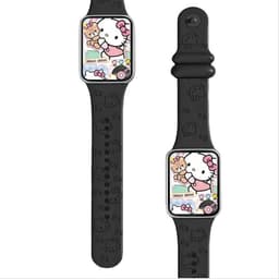 Gravert klokkerem for Xiaomi Band 8/9 Pro Svart + svart