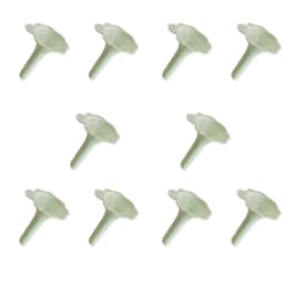 10-pakning minitrakter - små plasttrakter for eteriske oljer, parfyme og væsker Grønn