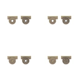 8-paknings lerretsveske magnetisk lukking, magnetiske låser uten syninger Bronse