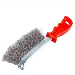 Ruostumattomasta teräksestä valmistettu grilliharja ja kaavin - Kestävä BBQ-puhdistusharja Hopea