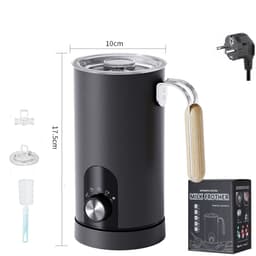 Automatisk melkeskummer - Svart, EU-plugg - Varm og kald melkeskummer med 5 moduser