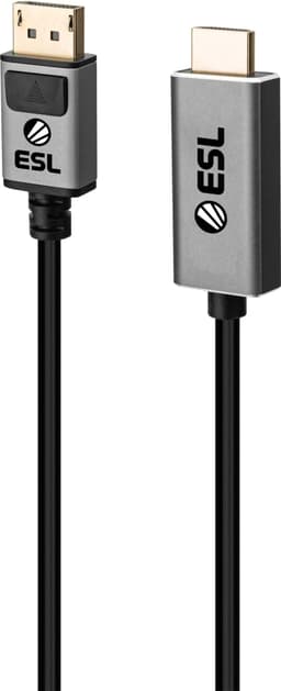 ESL Gaming DisplayPort - HDMI 2.0 kaapeli (2 m)
